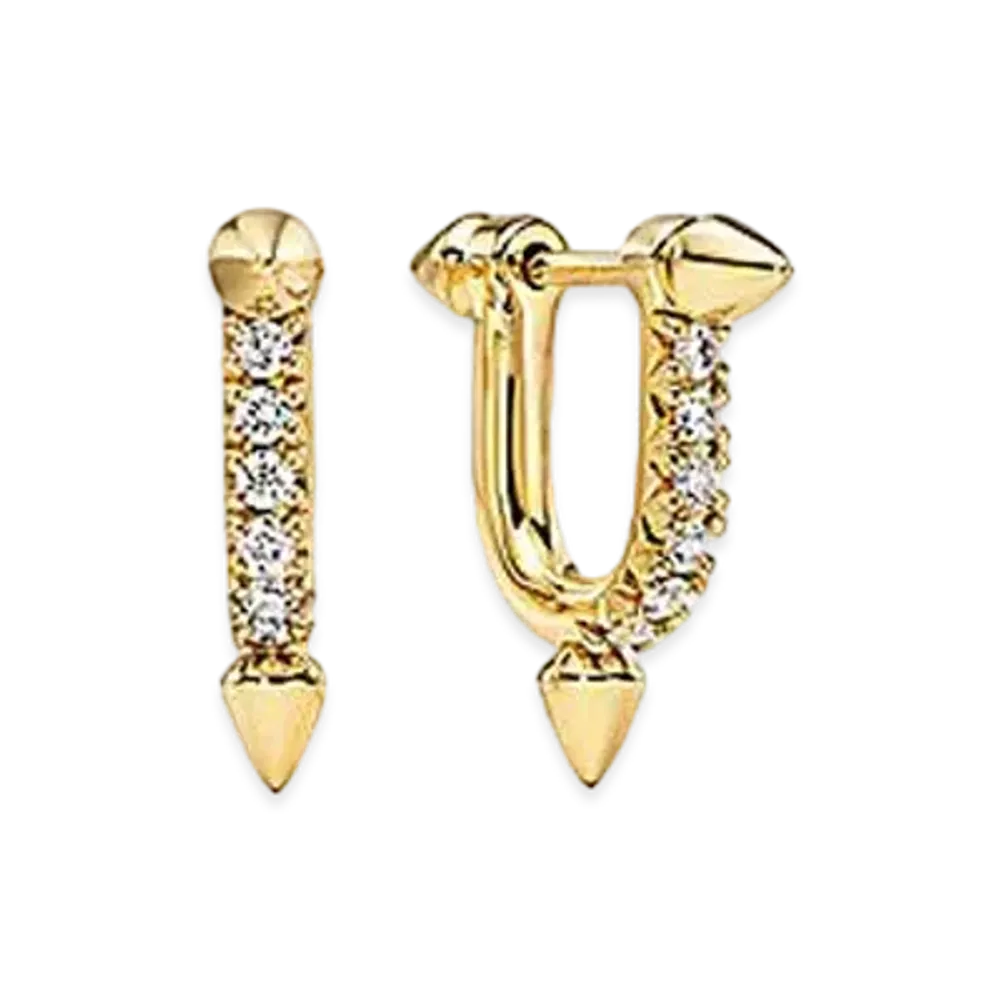 Tiffany & Co. Titan by Pharrell Williams Small Earrings "Yellow Gold/Diamond"