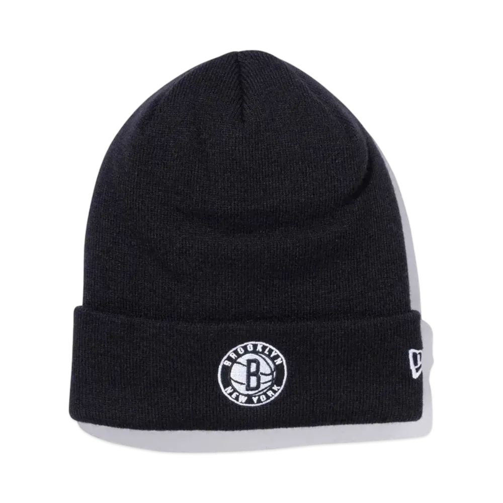 NEW ERA Basic Cuff Knit Brooklyn Nets "Black"