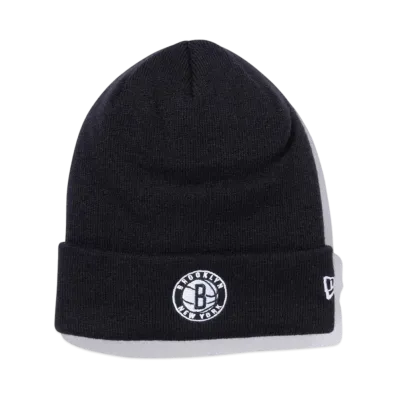 NEW ERA Basic Cuff Knit Brooklyn Nets "Black"