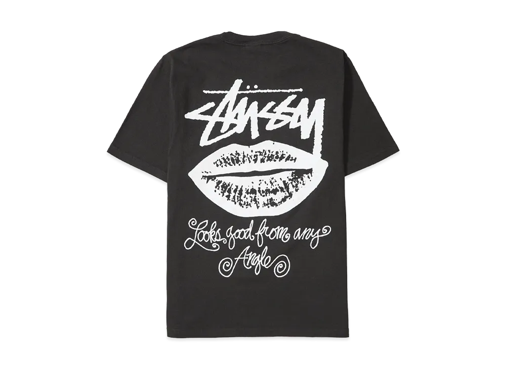 Stussy Any Angle Tee Pigment Dyed "Faded Black"