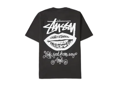 Stussy Any Angle Tee Pigment Dyed "Faded Black"