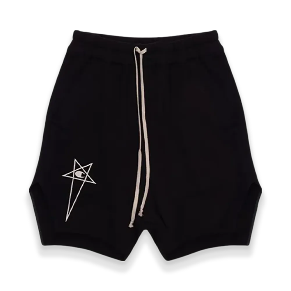 Rick Owens x Champion Logo Shorts "Black"