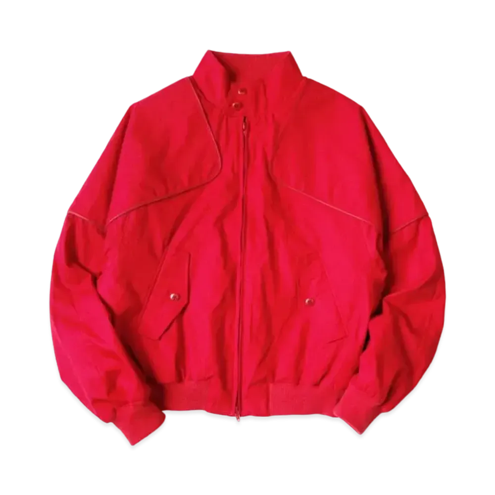 KAPITAL Dry Weather Sham Bomber Golf Jacket "Red"