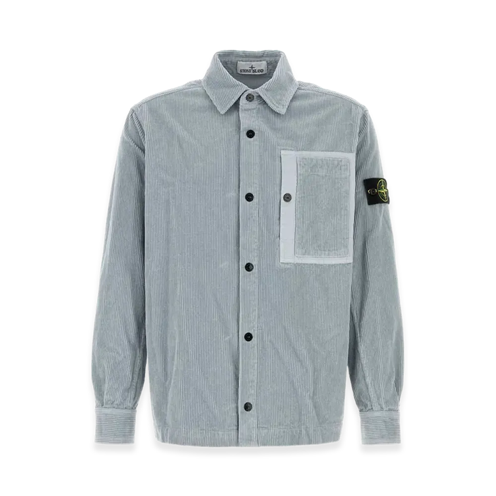 Stone Island Corduroy Shirt "Light Blue/Powder Blue"