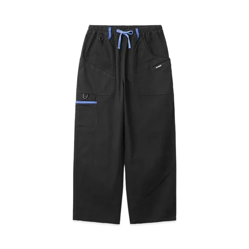 XLARGE CONTRAST PIPING EASY PANTS "Black"