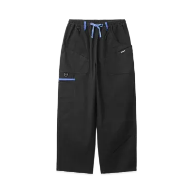 XLARGE CONTRAST PIPING EASY PANTS "Black"