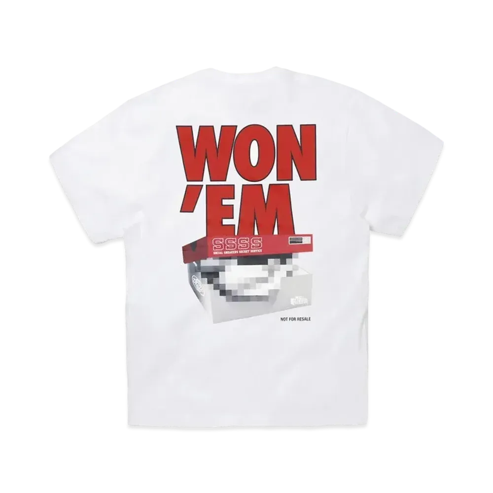 THE NETWORK BUSINESS WON'EM Tee "White × Red" TNBC014-0019