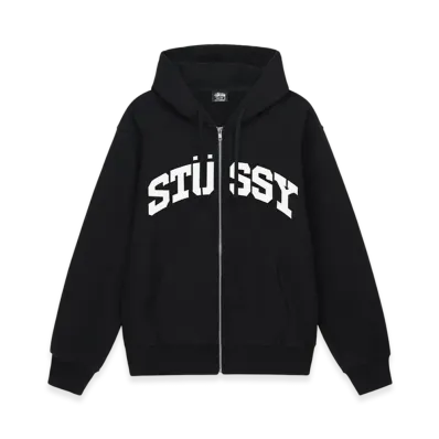 Stussy Block Sport Zip Hoodie "Black"