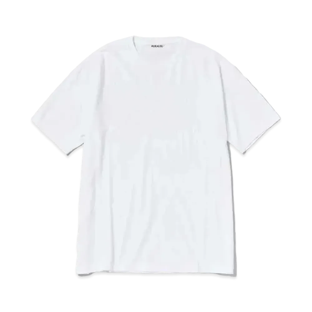 AURALEE Seamless Crew Neck Tee "White"
