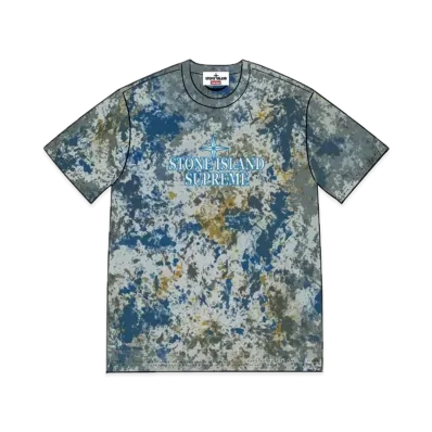 Supreme x Stone Island Embroidered Logo S/S Top "Dark Teal"