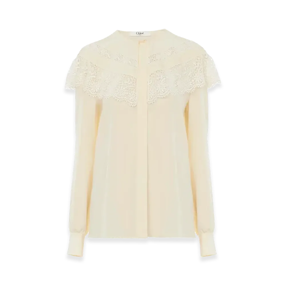 Chloe Women's Crepe Blouse "Yellow"