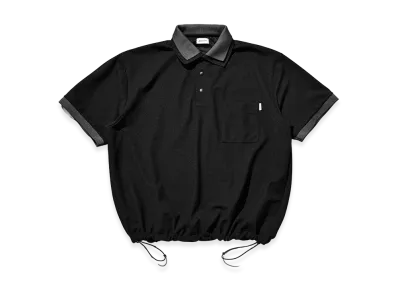 CLESSTE Active City S/S Double Collar Polo Shirt "Black/Gray"