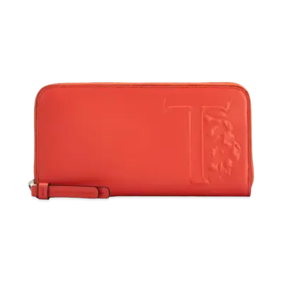 TOD'S Leather Wallet "Orange"