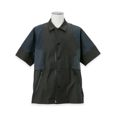 sacai Poplin x Taslan Nylon Shirt "Black"
