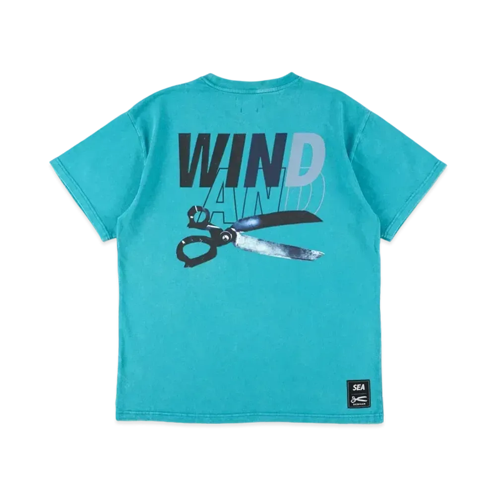 WIND AND SEA x DENHAM (WIND AND) Sulfur Tee "Sea ​​Blue"