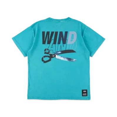 WIND AND SEA x DENHAM (WIND AND) Sulfur Tee "Sea Blue"