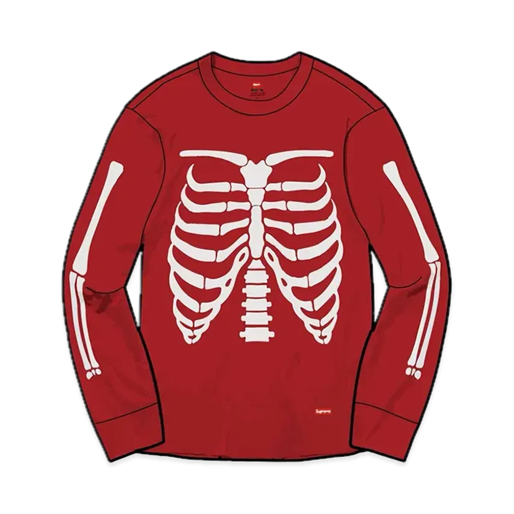 Supreme x Hanes Bones Thermal Crew (1 Pack) "Red"