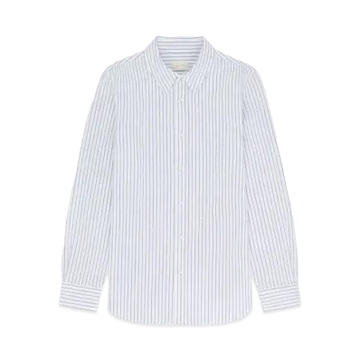 Aime Leon Dore Striped Poplin Shirt " Blue & White"