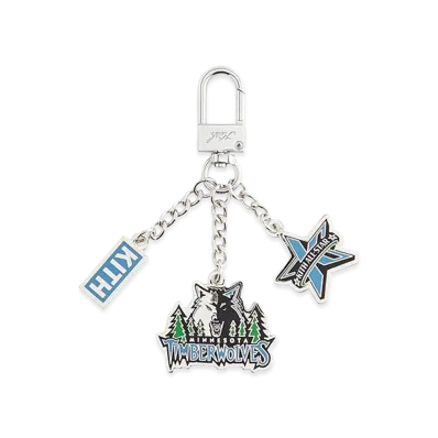Kith x NBA All-Star Minnesota Timberwolves Keychain "Silver"