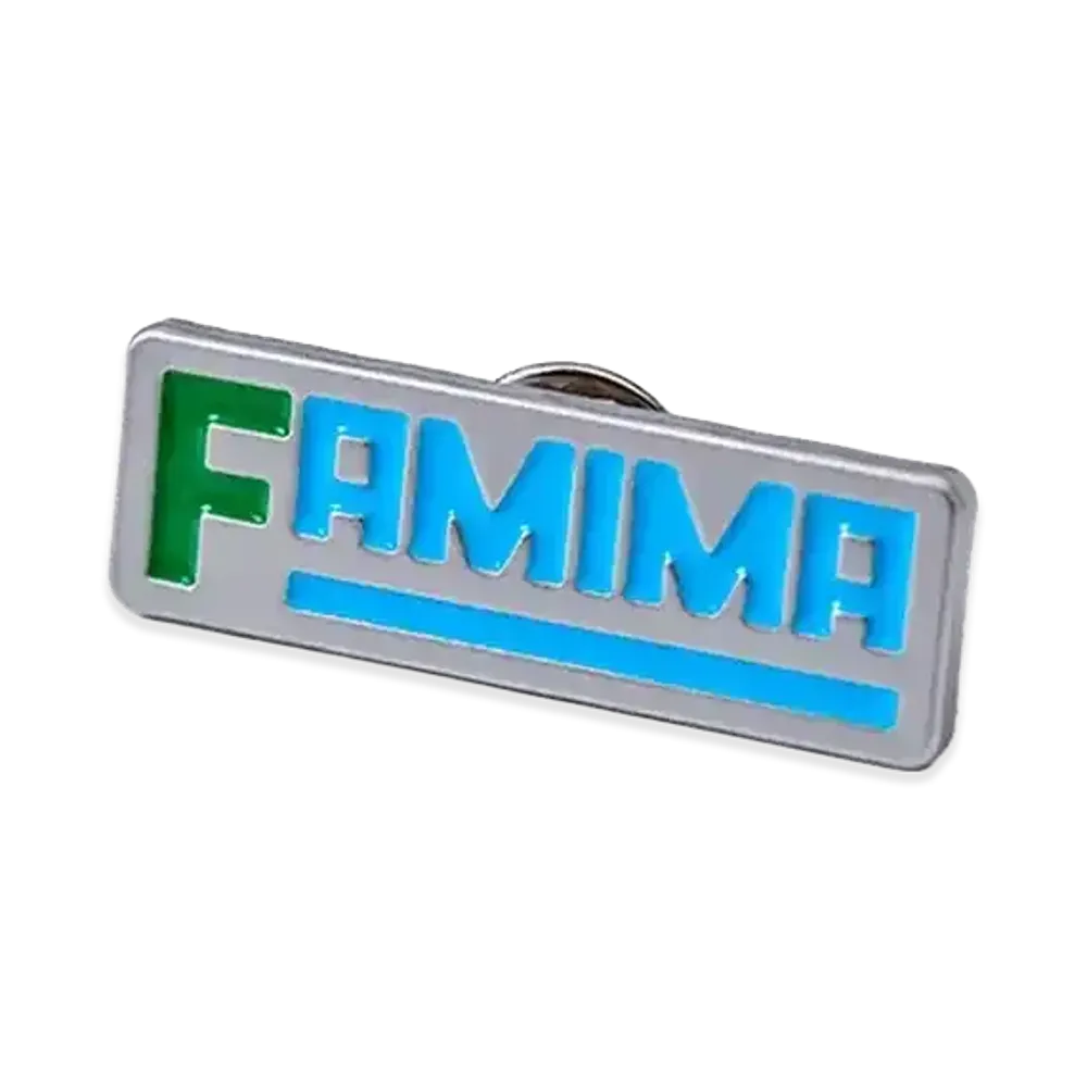 FamilyMart Convenience Wear x NIGO Metal Pins FAMIMA "Silver"