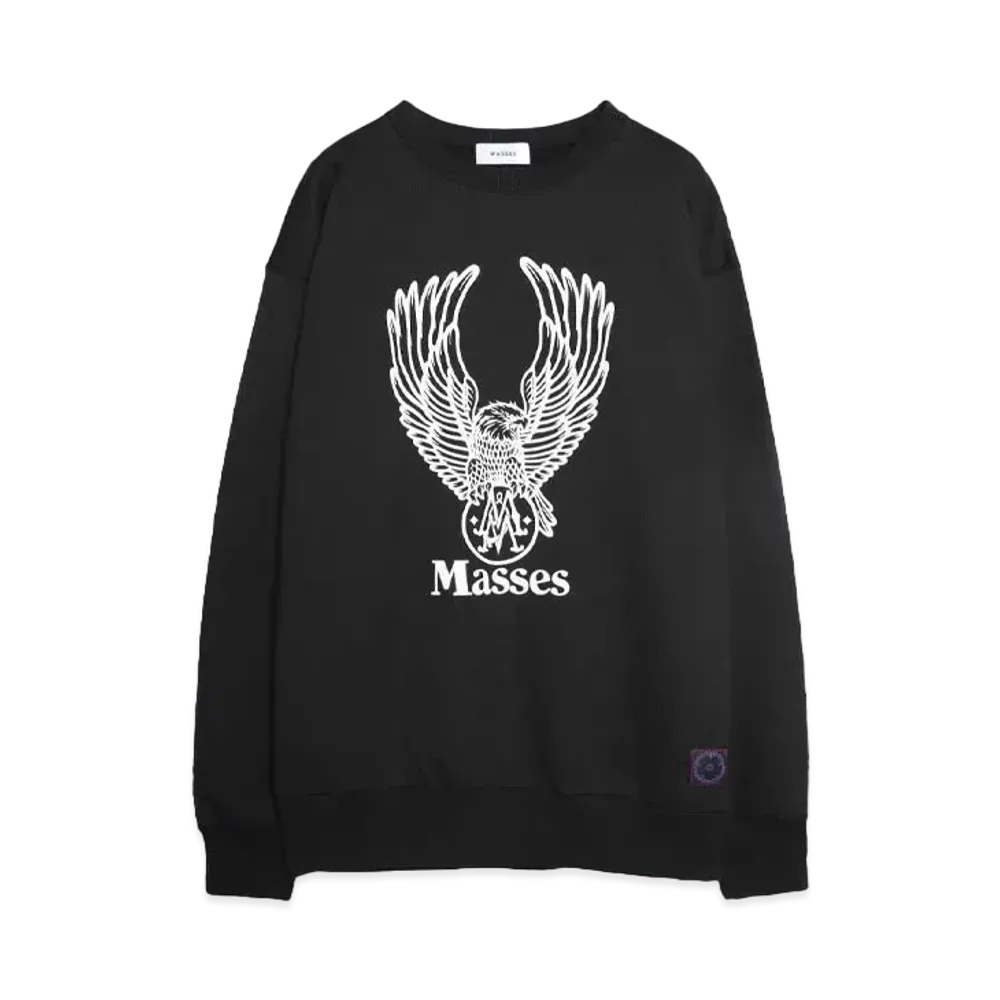 M&M x MASSES SWEAT CREW EAGLE M "BLACK"