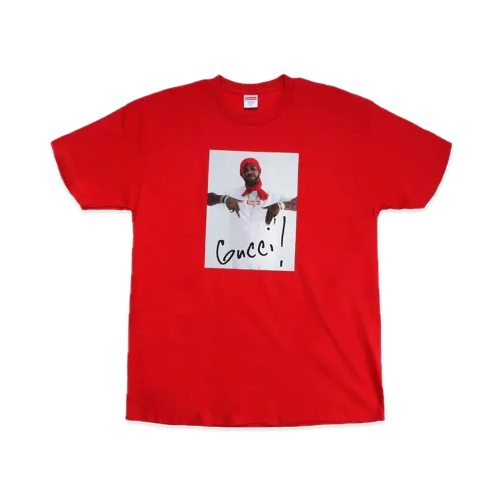シュプリーム グッチ メイン Tシャツ "レッド"