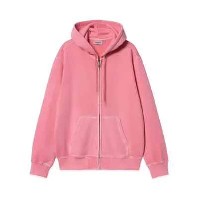 Carhartt Hooded Duster Script Jacket "Charm Pink"