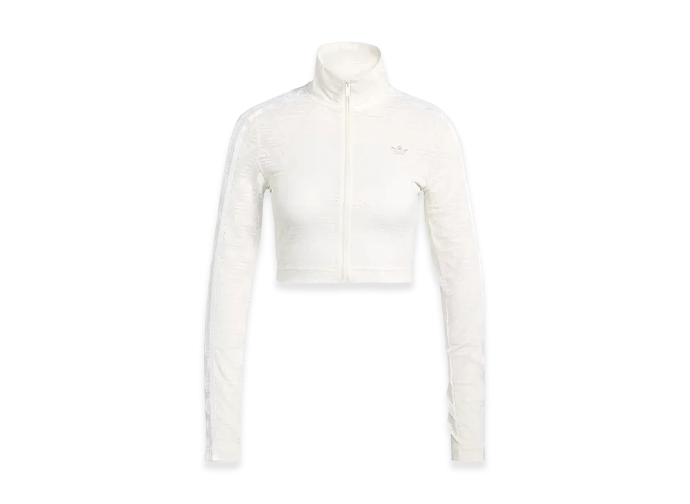 adidas Women's Firebird Classic Lace Track Top "Cloud White"