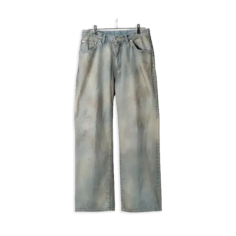 ANCELLM Shoe-Cut Denim Pants "Indigo"