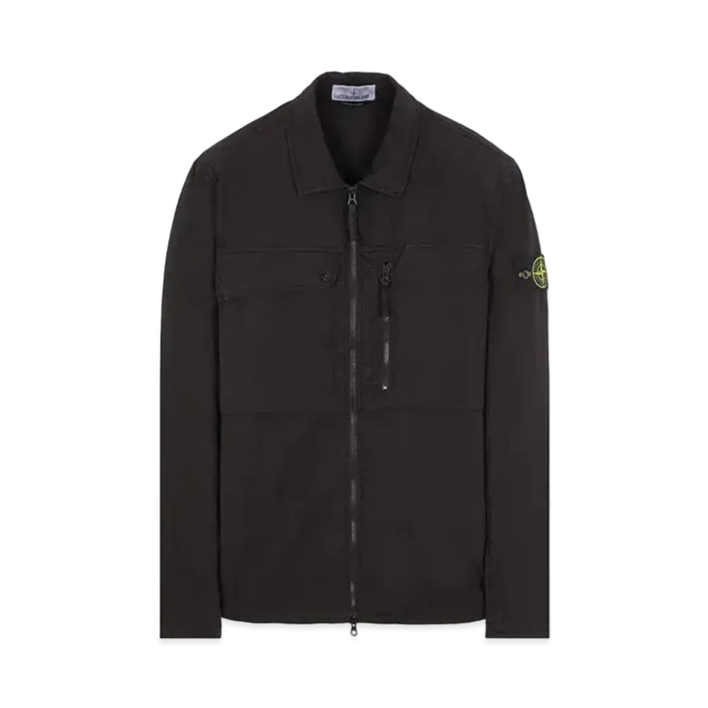 Stone Island 10210 SUPIMA Cotton Twill Stretch-TC "Black"