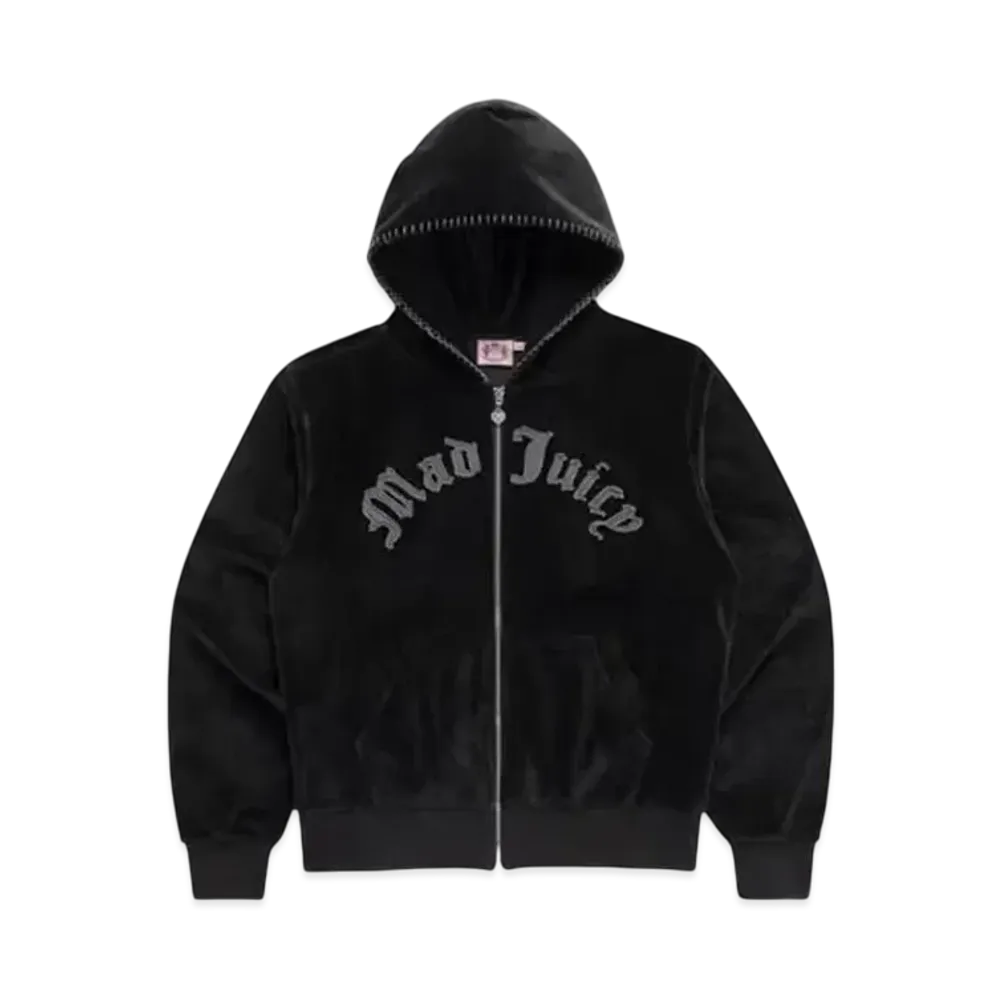 Madhappy x Juicy Couture Mad Juicy Velour Zip Up "Black"