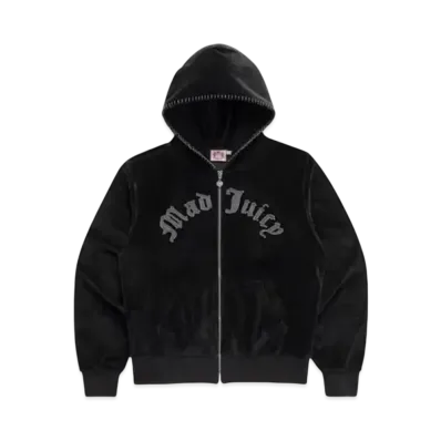 Madhappy x Juicy Couture Mad Juicy Velour Zip Up "Black"