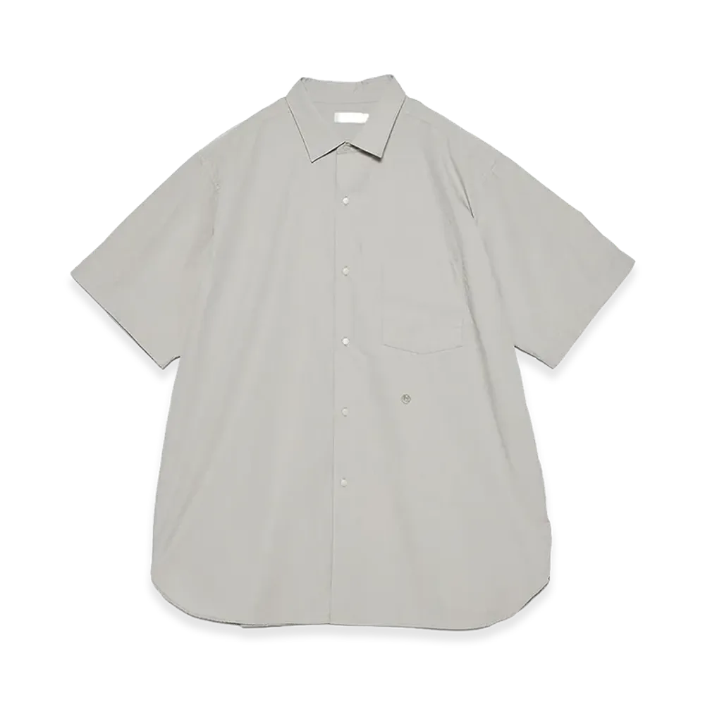 nanamica Regular Collar Wind S/S Shirt "Gray"