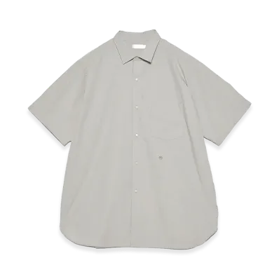 nanamica Regular Collar Wind S/S Shirt "Gray"
