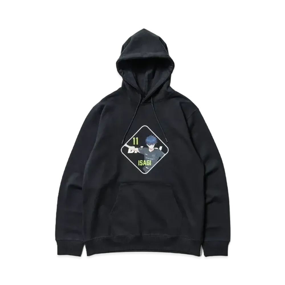 F.C.Real Bristol x BLUE LOCK Sweat Hoodie ISAGI "Black"
