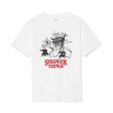 graniph x Stranger Things Drawn By Yuko Higuchi 2 T-Shirts "White"