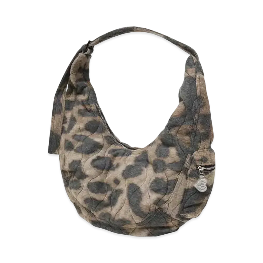 HTH leopard shoulder bag "BEIGE"