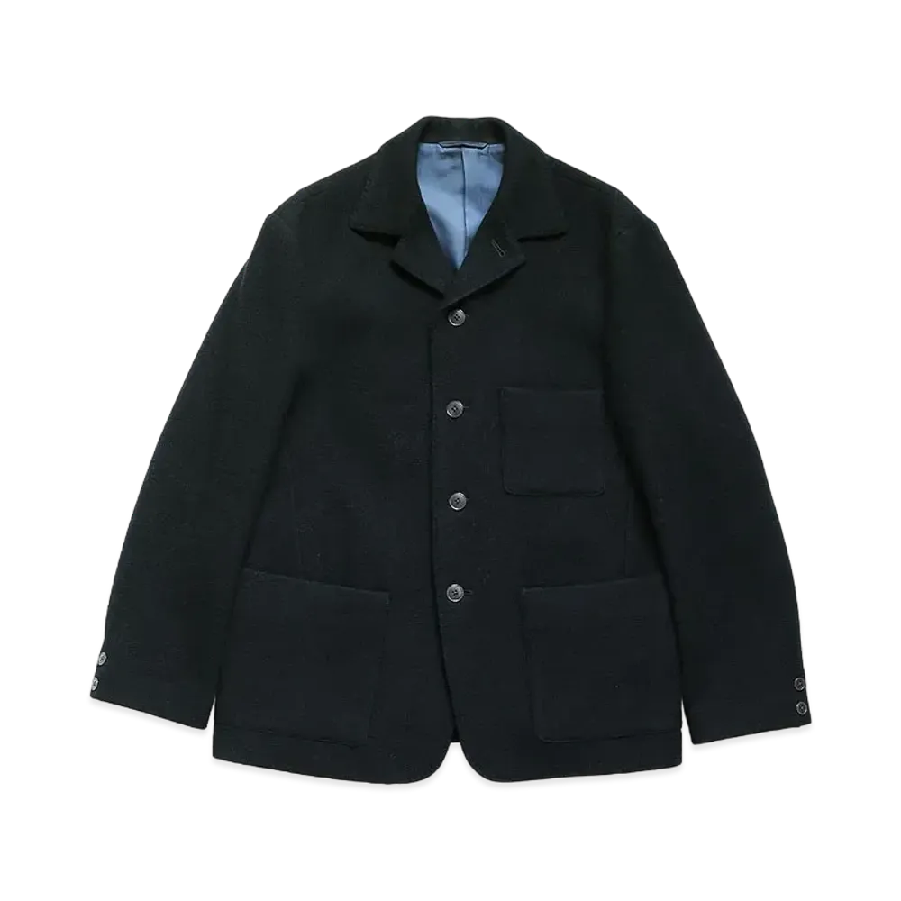 KAPITAL MILAN WOOL COVER ALL JACKET "Black"