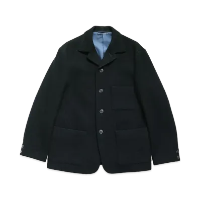 KAPITAL MILAN WOOL COVER ALL JACKET "Black"