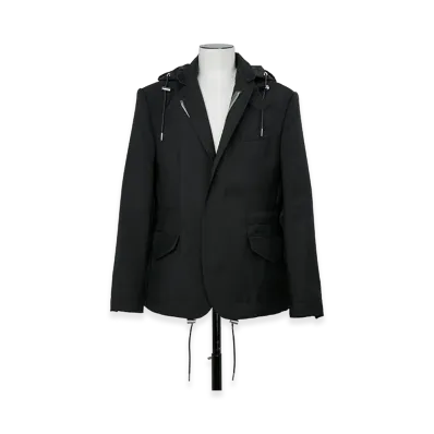 sacai Suiting x Nylon Twill Jacket "Black"