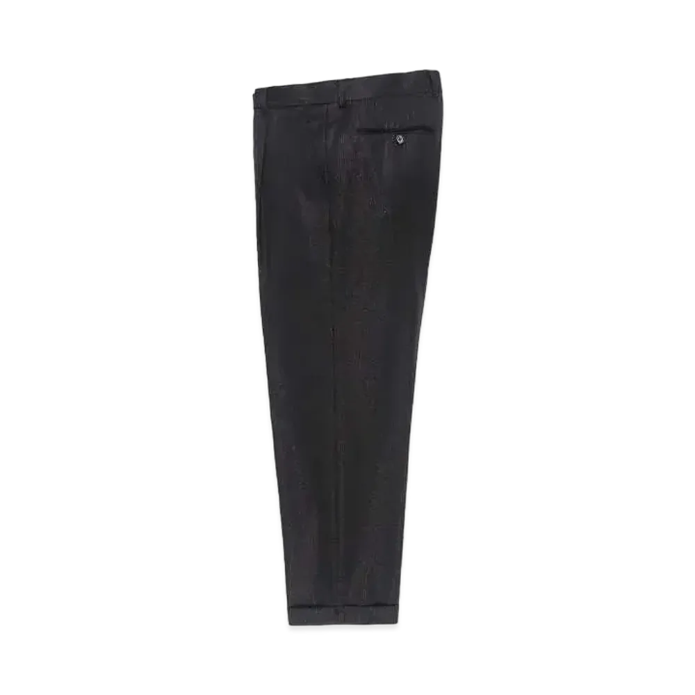 WACKO MARIA DORMEUIL / Glitter Pleated Trousers (type-2) "Black"