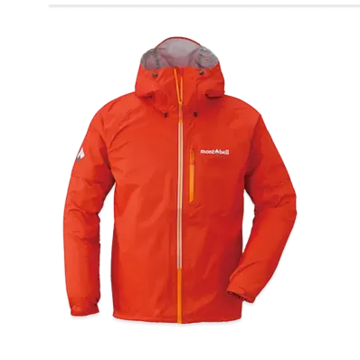 mont-bell Convertible Rain Jacket "Red"