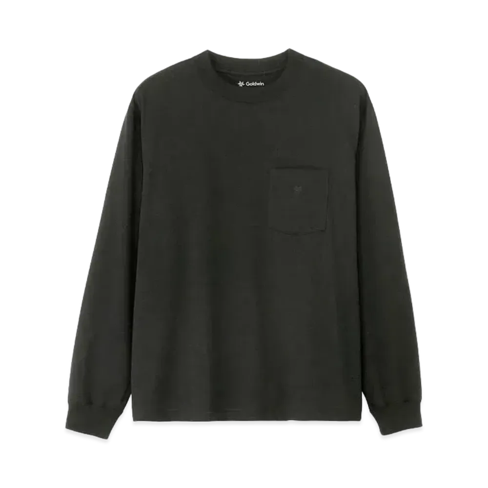 Goldwin Oversize Long Sleeve Pocket T-shirt (Unisex) "Black"
