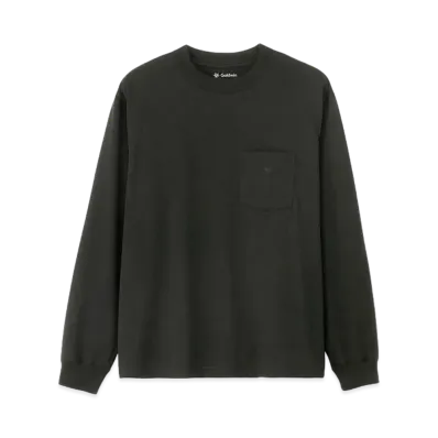 Goldwin Oversize Long Sleeve Pocket T-shirt (Unisex) "Black"