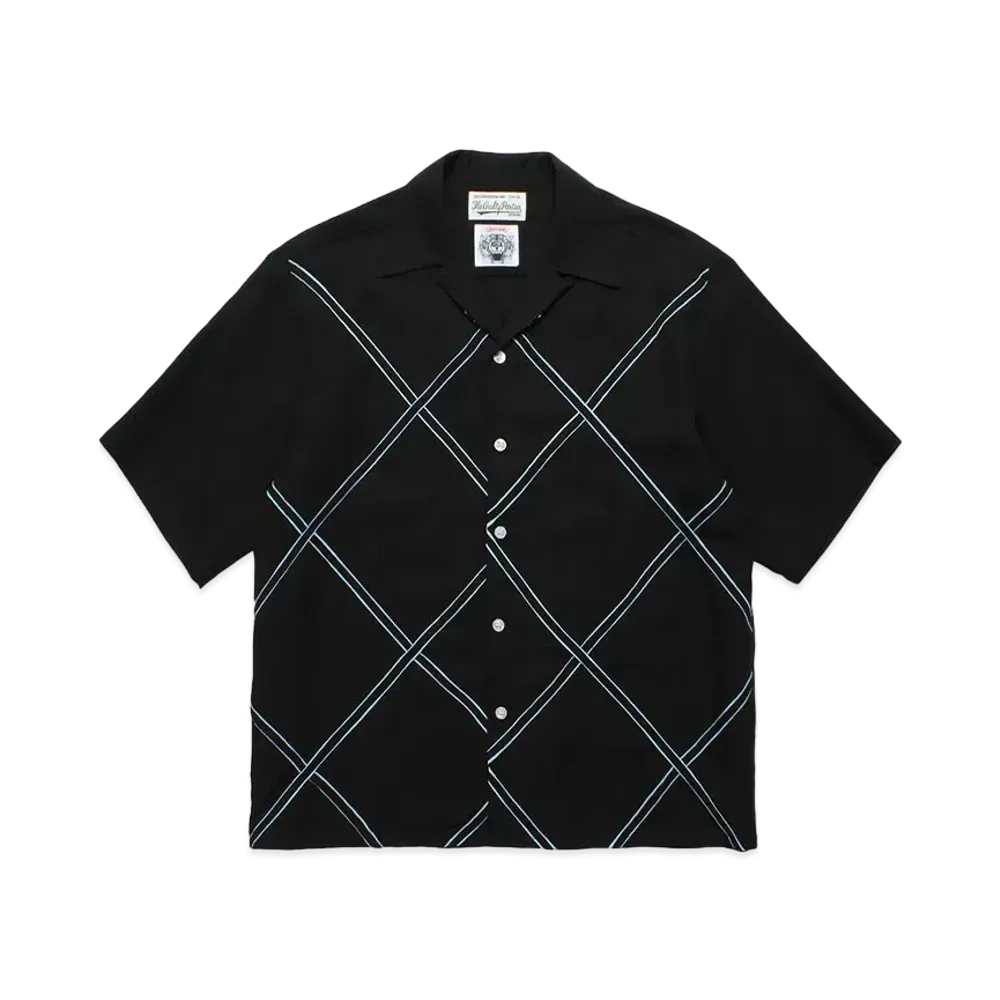 WACKO MARIA x WOLFS HEAD / Hawaiian Shirt "Blue"