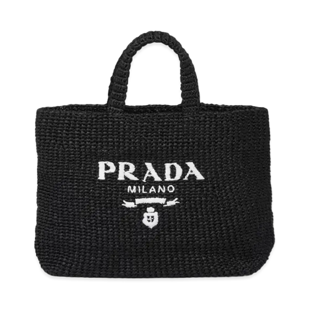 PRADA CrochetTote Bag "Black"