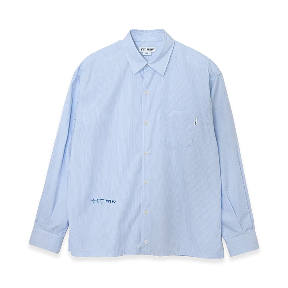 TTTMSW Regular Collar Shirt "White Stripe"