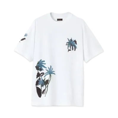 Paul Smith Botanical Embroidery Tee "White"