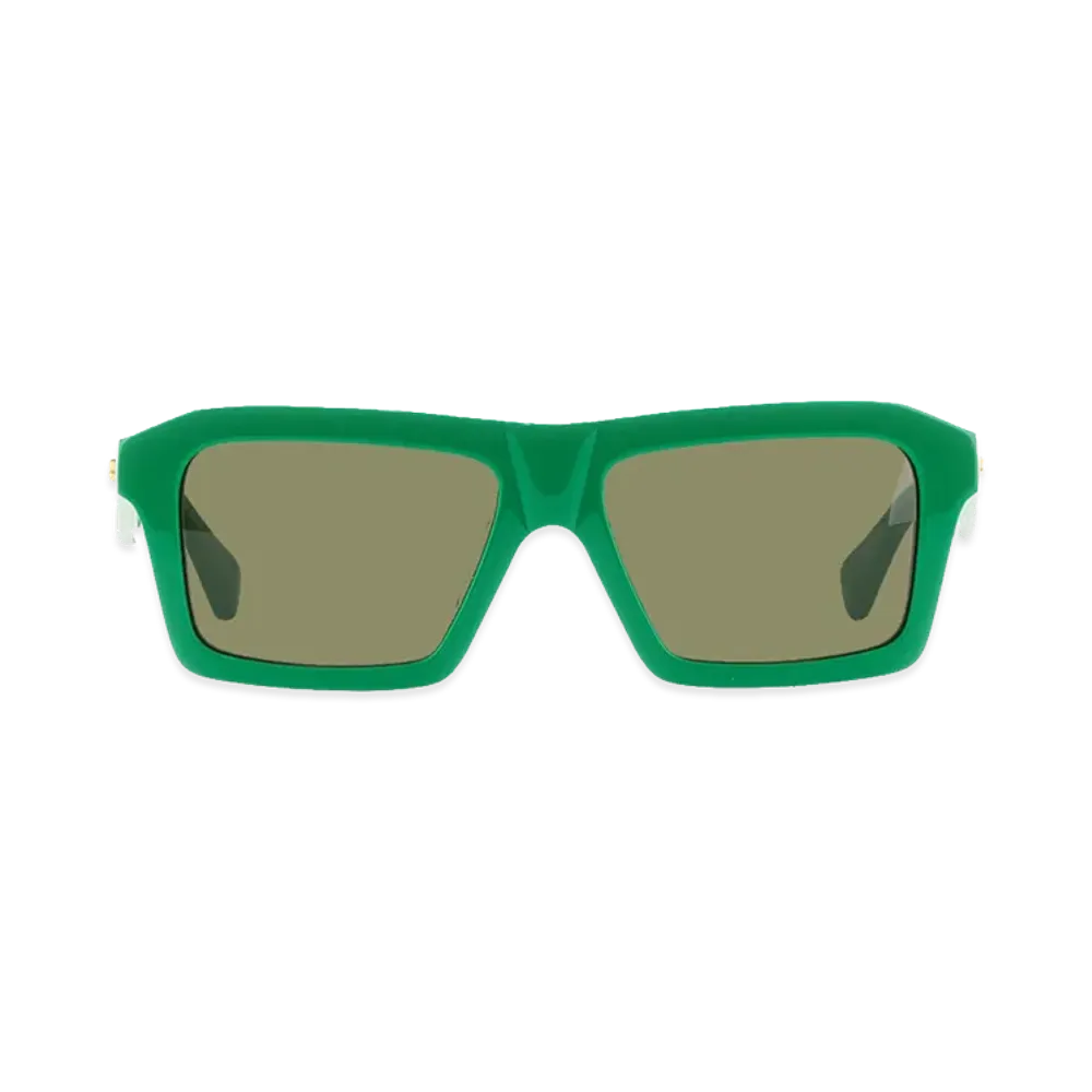 Bottega Veneta Classic Square Sunglasses "Green"