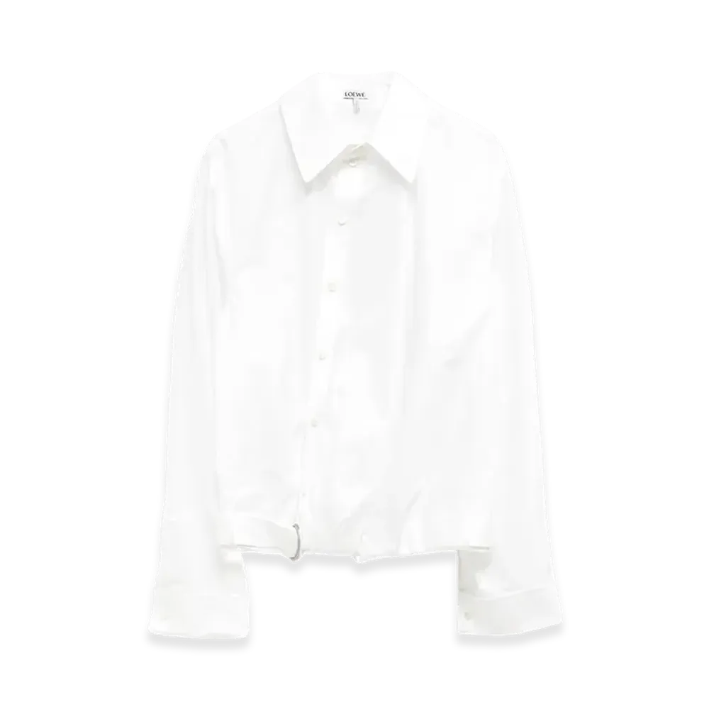 LOEWE Women's Twisted Construction Shirt "White"